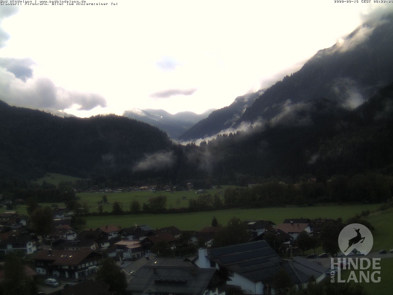 Archiv Foto Webcam Kirchturmblick Richtung Hintersteiner Tal