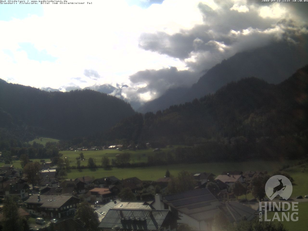 Archiv Foto Webcam Kirchturmblick Richtung Hintersteiner Tal