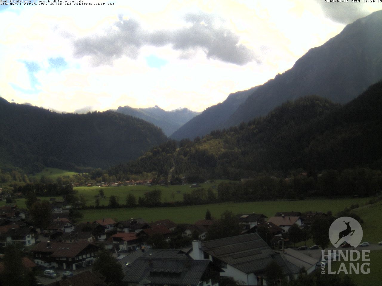 Archiv Foto Webcam Kirchturmblick Richtung Hintersteiner Tal