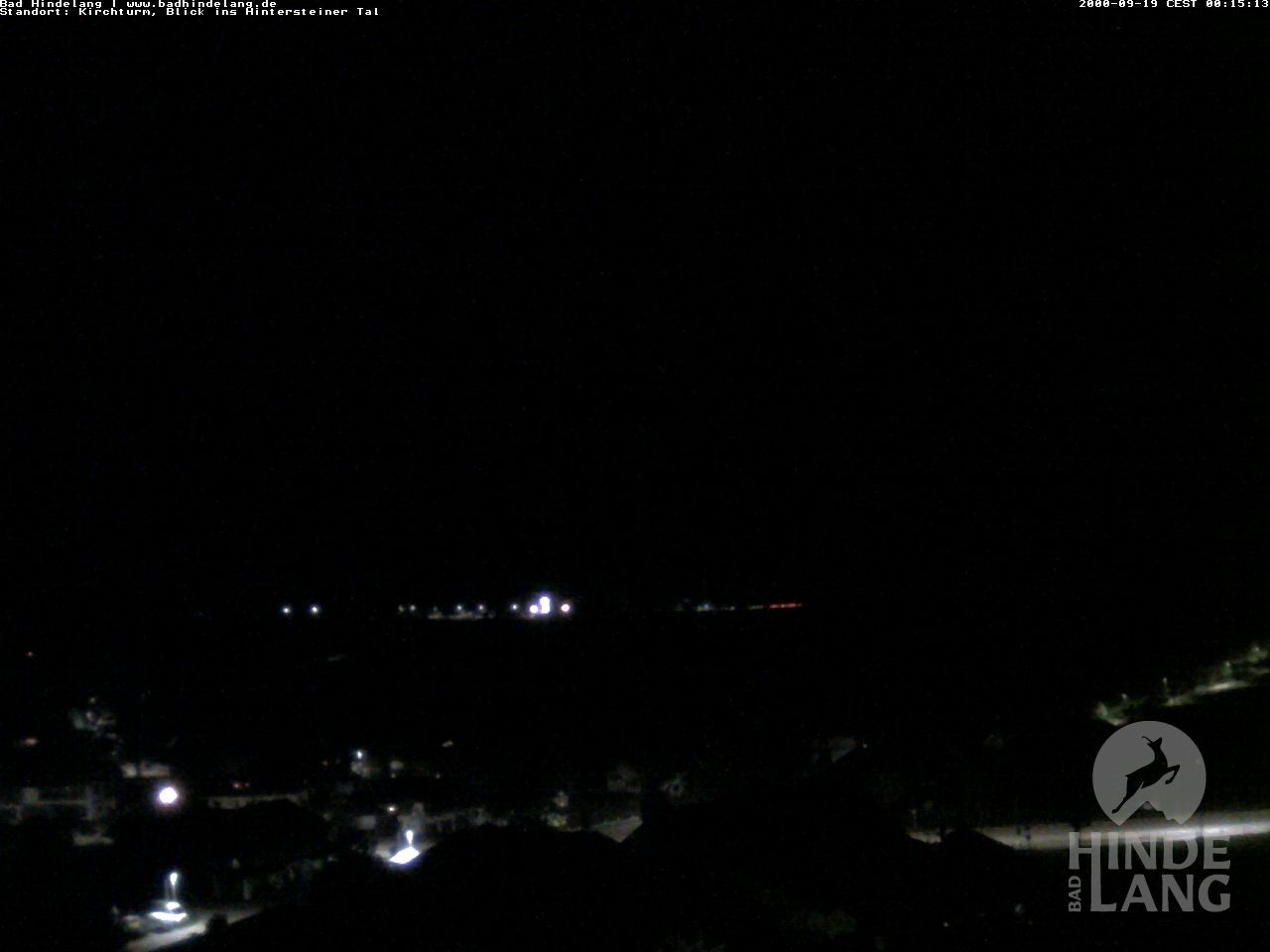 Archiv Foto Webcam Kirchturmblick Richtung Hintersteiner Tal