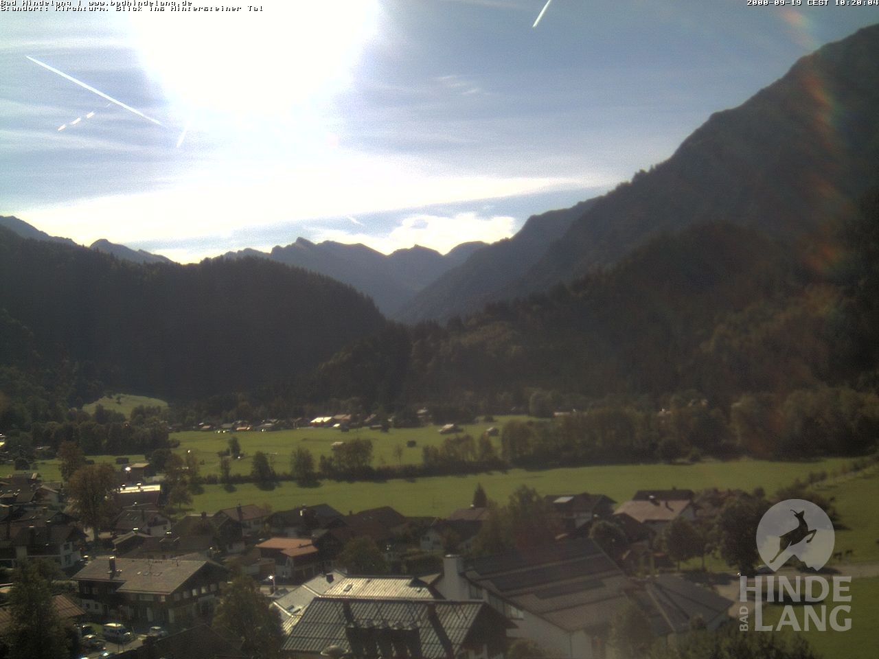 Archiv Foto Webcam Kirchturmblick Richtung Hintersteiner Tal