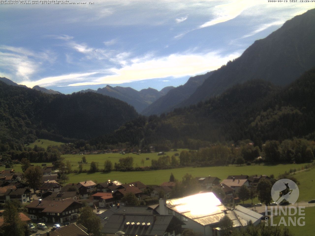 Archiv Foto Webcam Kirchturmblick Richtung Hintersteiner Tal