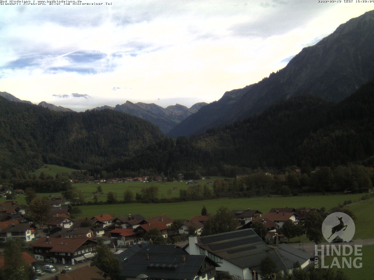 Archiv Foto Webcam Kirchturmblick Richtung Hintersteiner Tal
