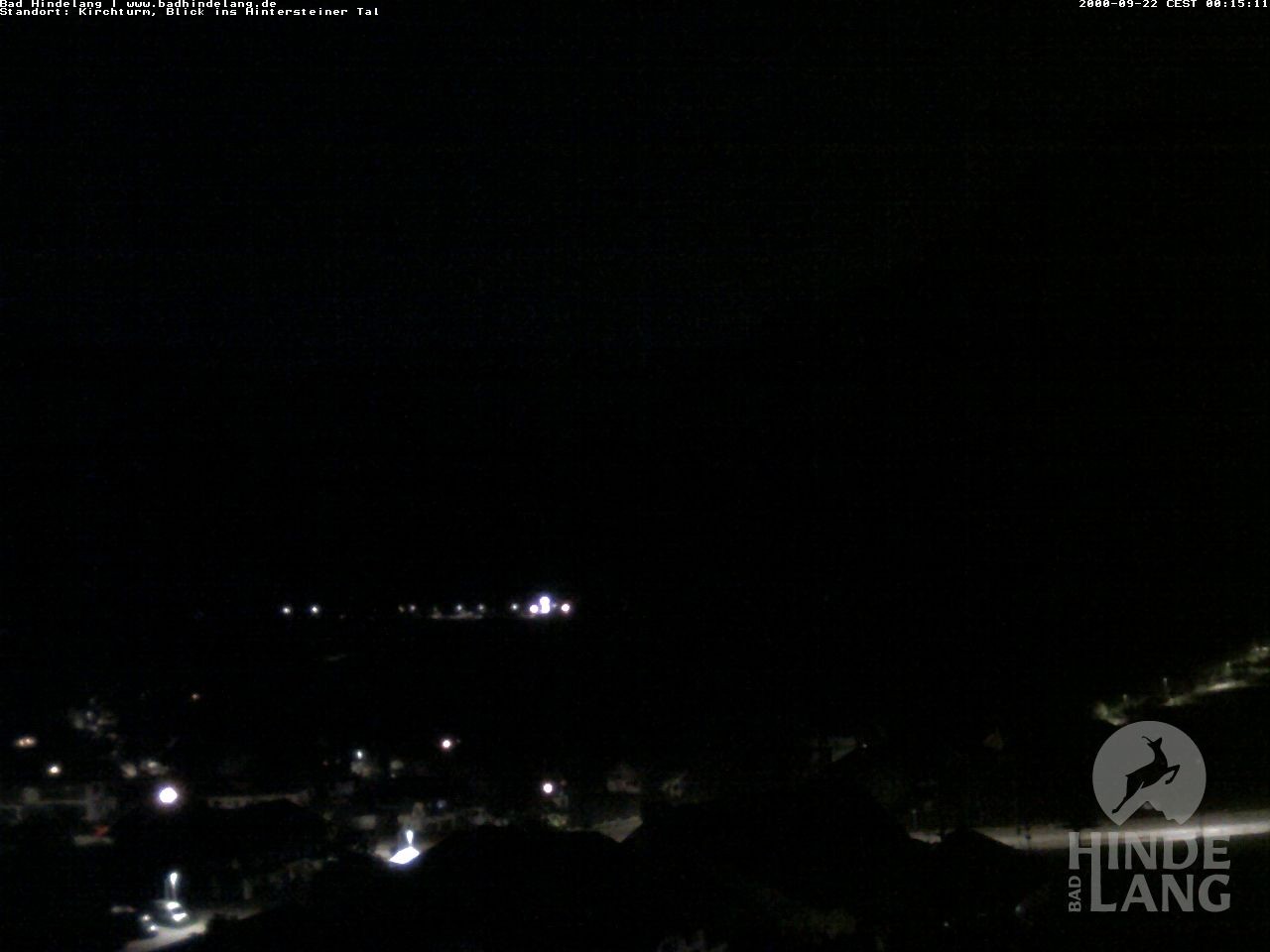 Archiv Foto Webcam Kirchturmblick Richtung Hintersteiner Tal