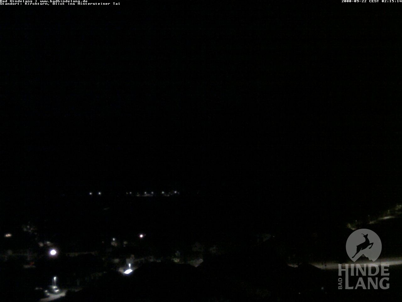 Archiv Foto Webcam Kirchturmblick Richtung Hintersteiner Tal