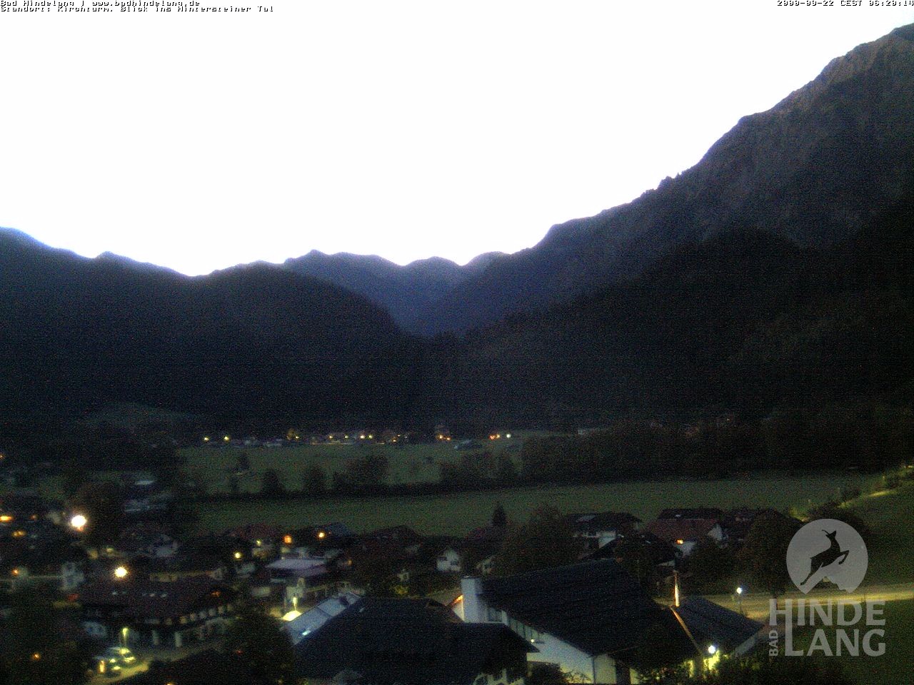 Archiv Foto Webcam Kirchturmblick Richtung Hintersteiner Tal