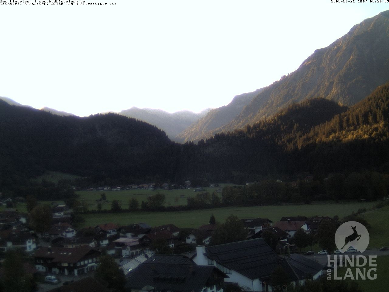 Archiv Foto Webcam Kirchturmblick Richtung Hintersteiner Tal