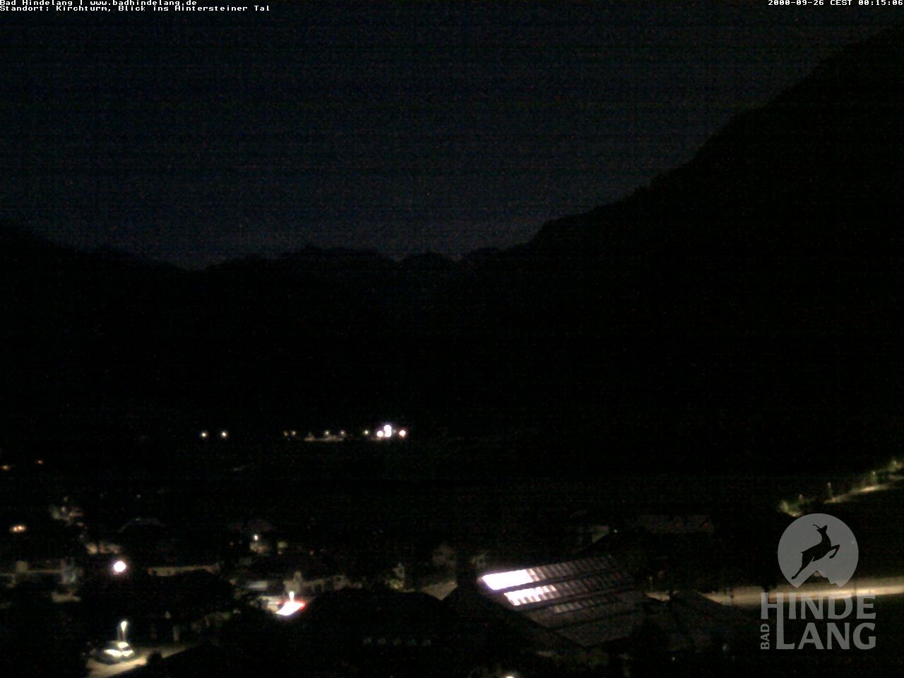 Archived image Webcam View of the church Bad Hindelang