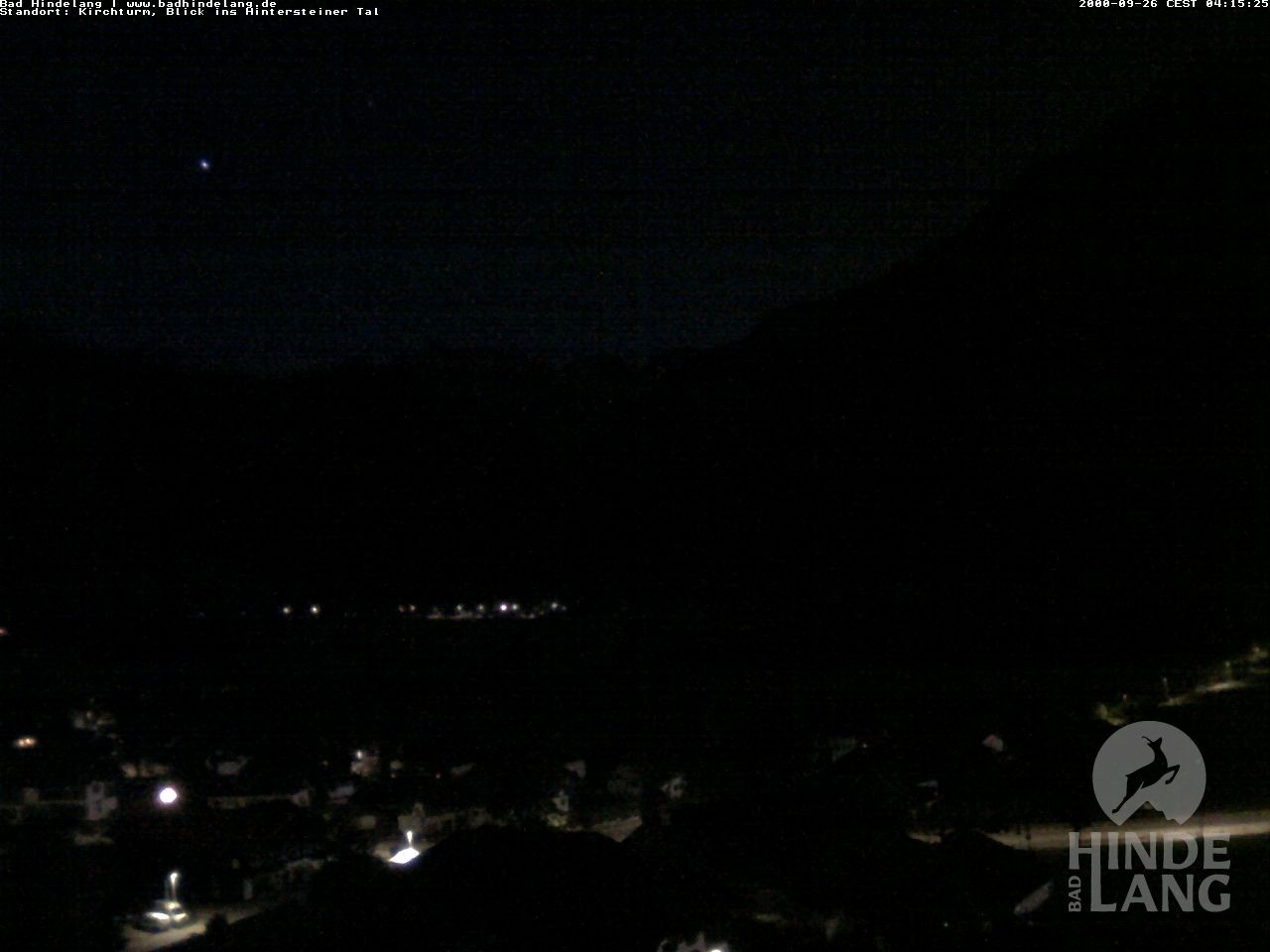 Archived image Webcam View of the church Bad Hindelang