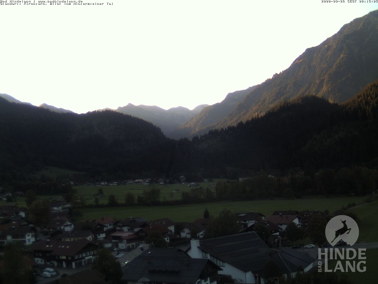 Archived image Webcam View of the church Bad Hindelang