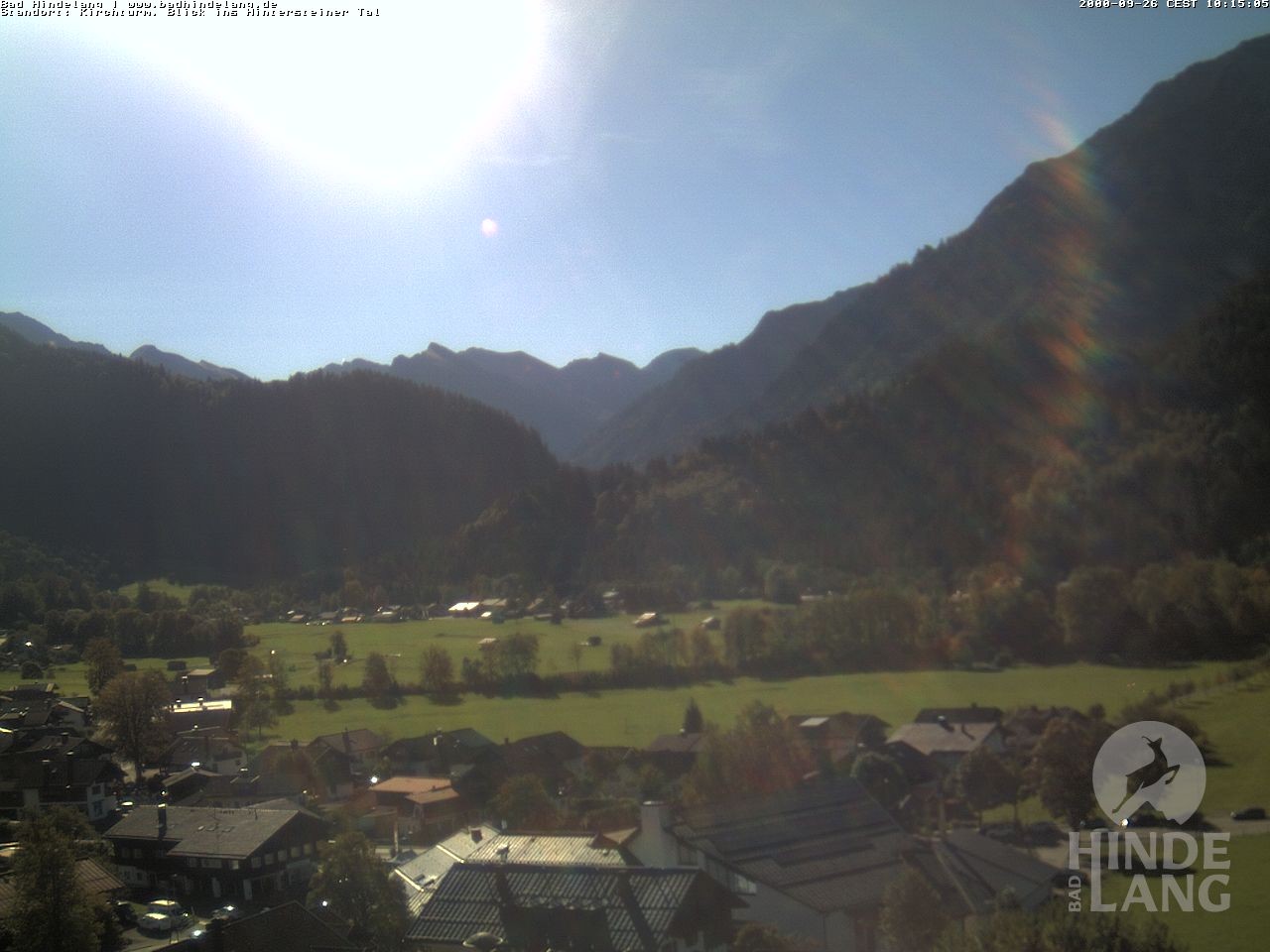Archived image Webcam View of the church Bad Hindelang