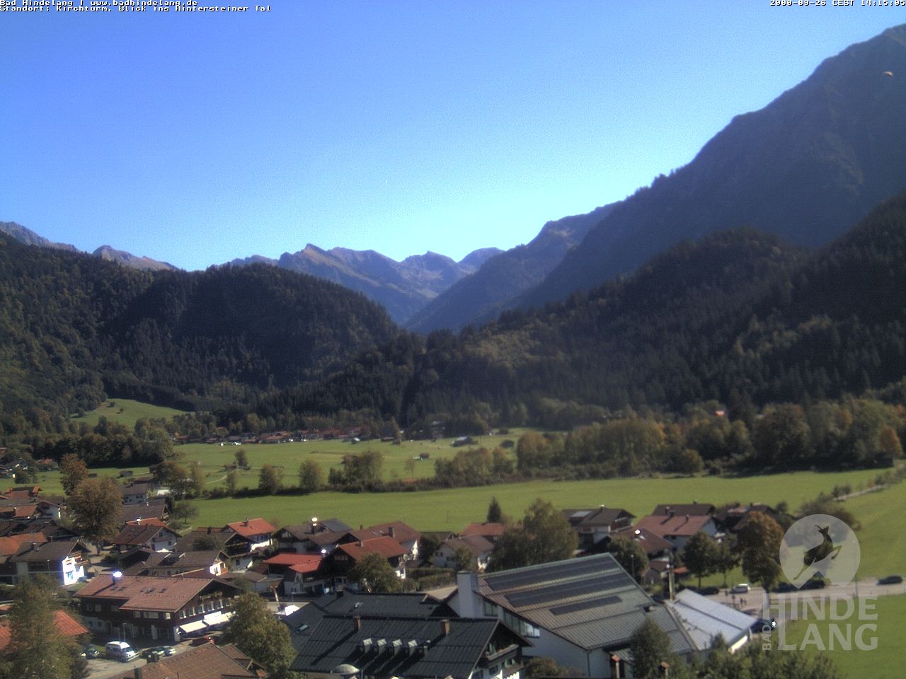 Archived image Webcam View of the church Bad Hindelang