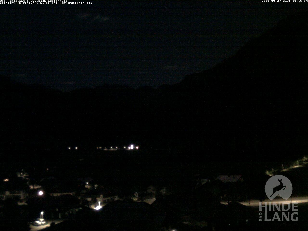 Archiv Foto Webcam Kirchturmblick Richtung Hintersteiner Tal