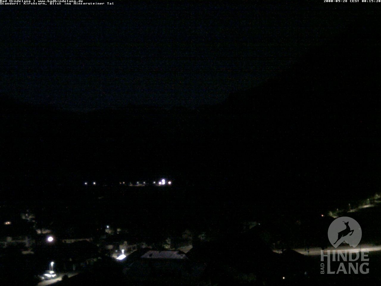Archiv Foto Webcam Kirchturmblick Richtung Hintersteiner Tal