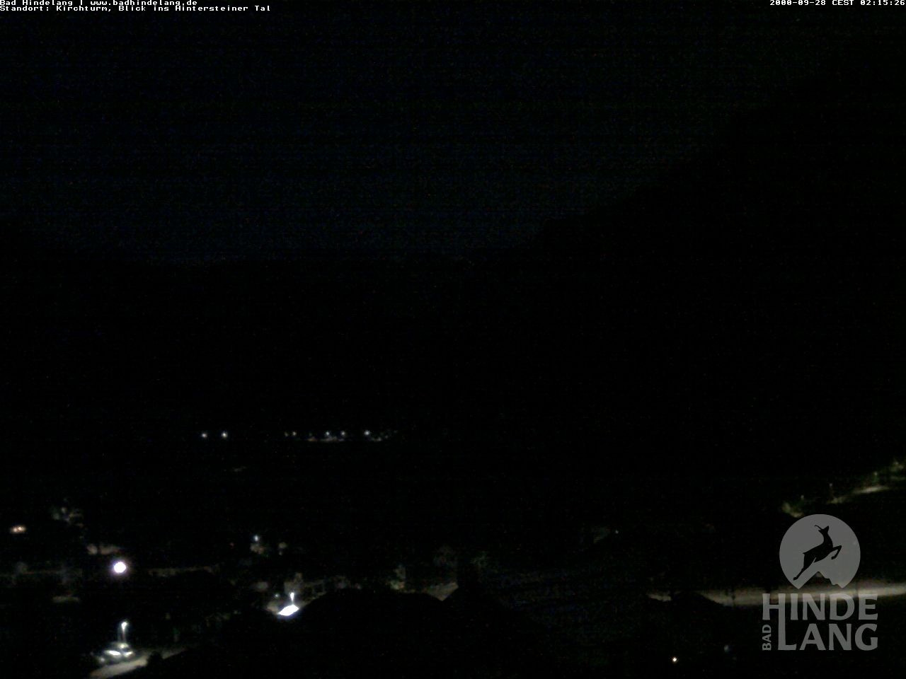 Archiv Foto Webcam Kirchturmblick Richtung Hintersteiner Tal