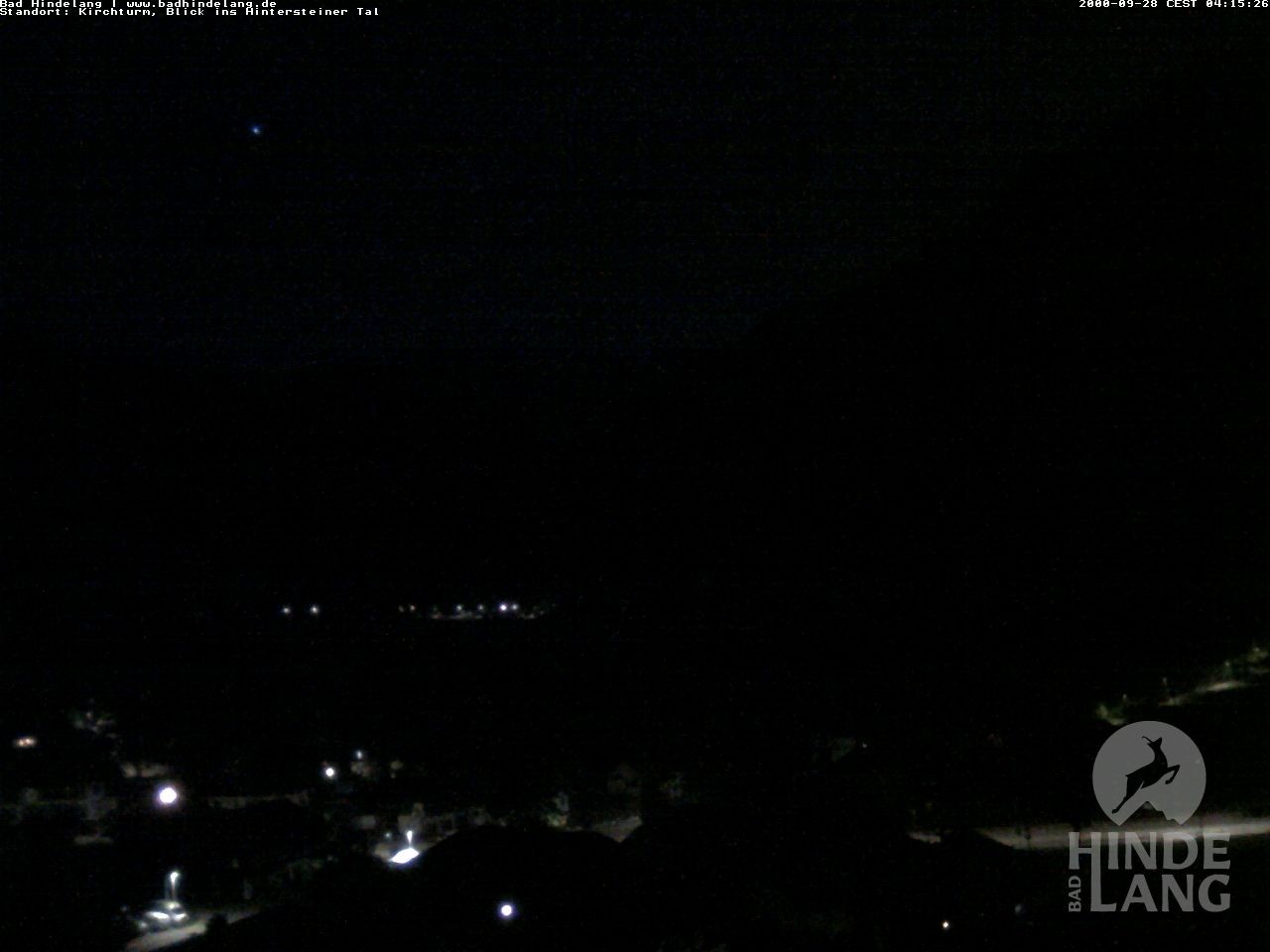 Archiv Foto Webcam Kirchturmblick Richtung Hintersteiner Tal