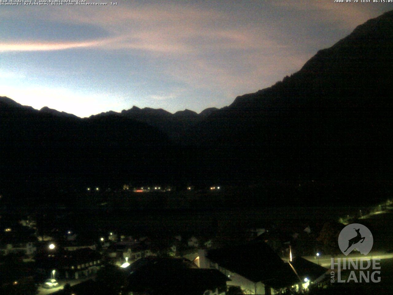 Archiv Foto Webcam Kirchturmblick Richtung Hintersteiner Tal