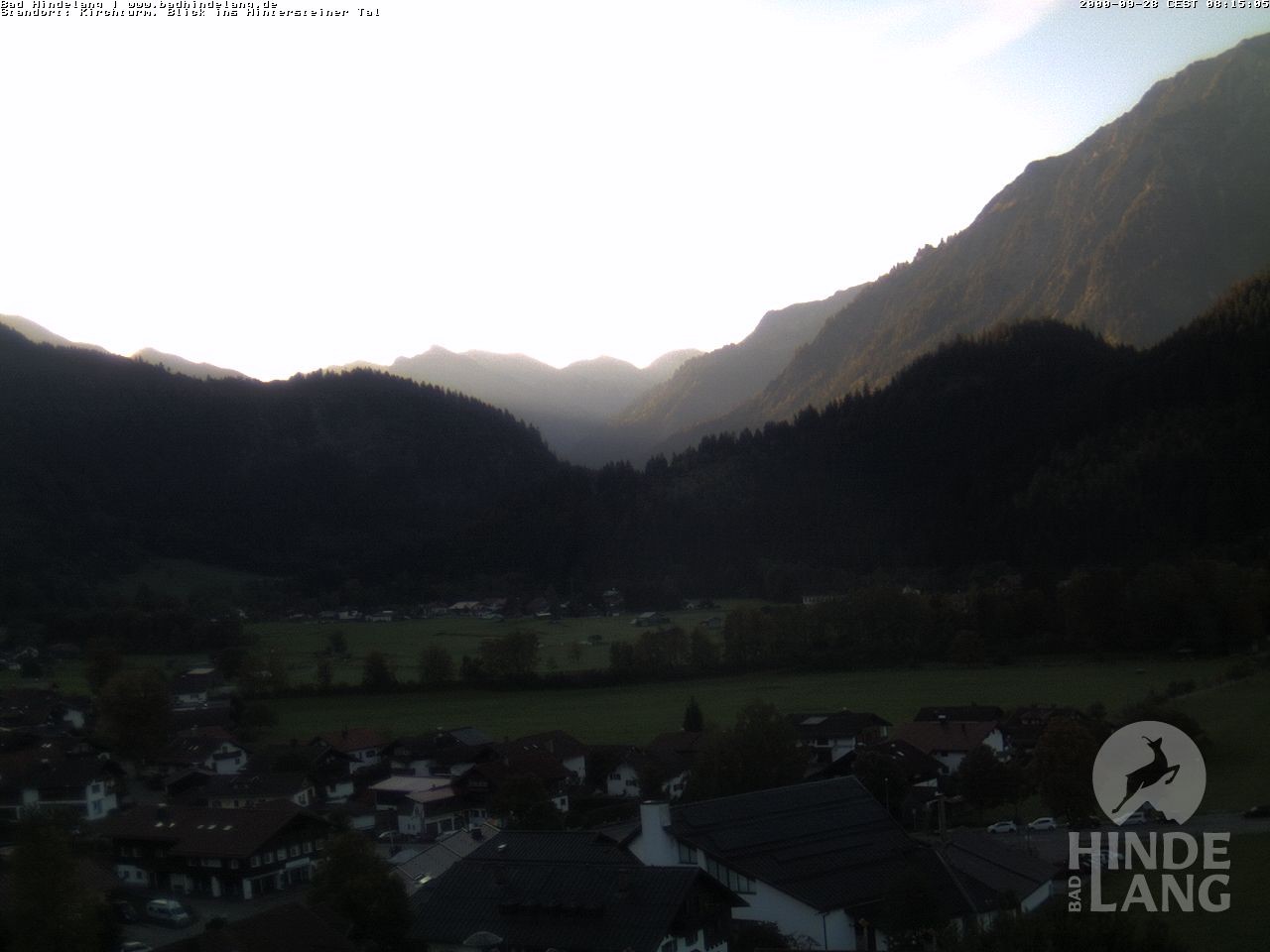Archiv Foto Webcam Kirchturmblick Richtung Hintersteiner Tal
