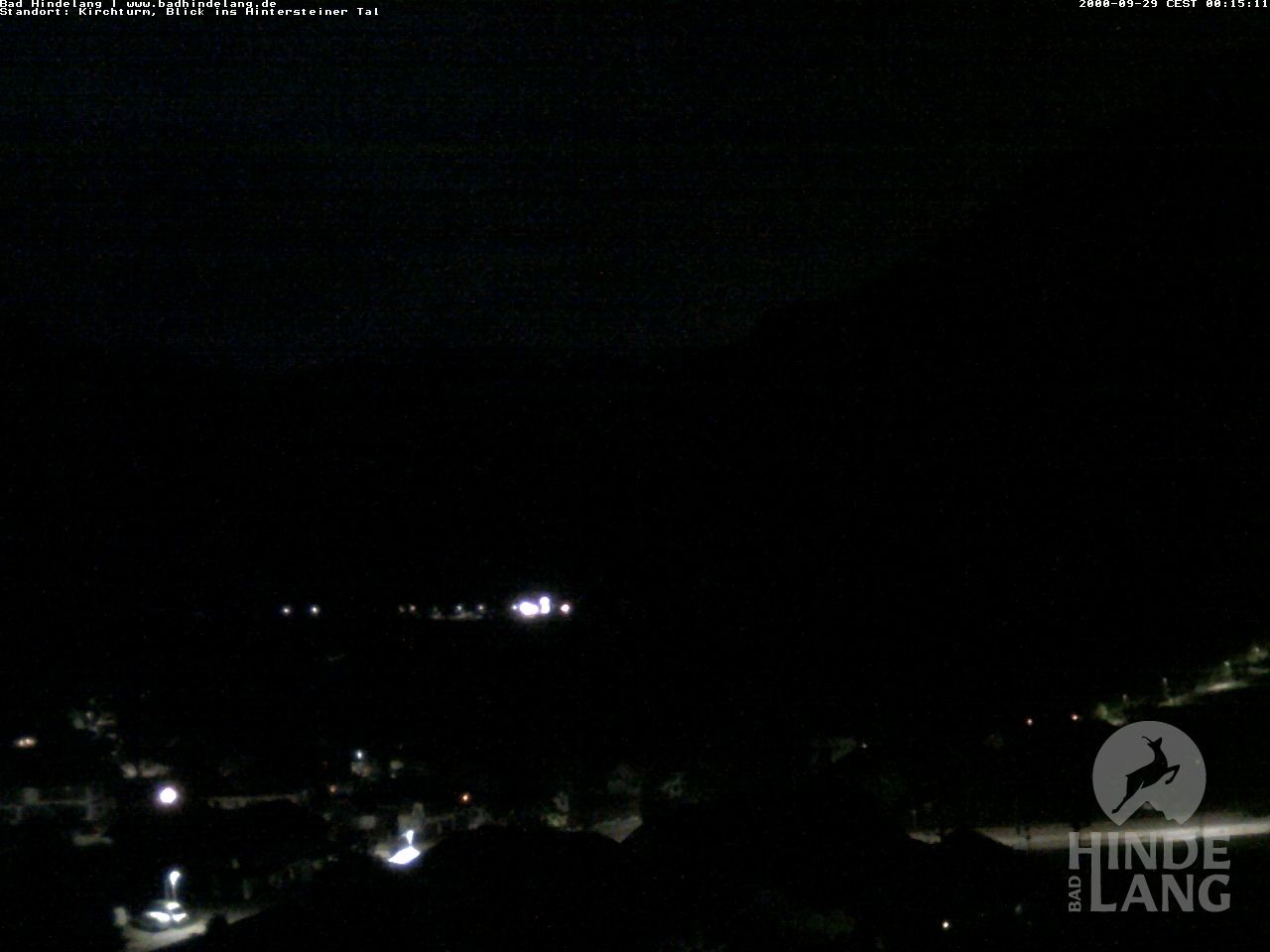 Archiv Foto Webcam Kirchturmblick Richtung Hintersteiner Tal