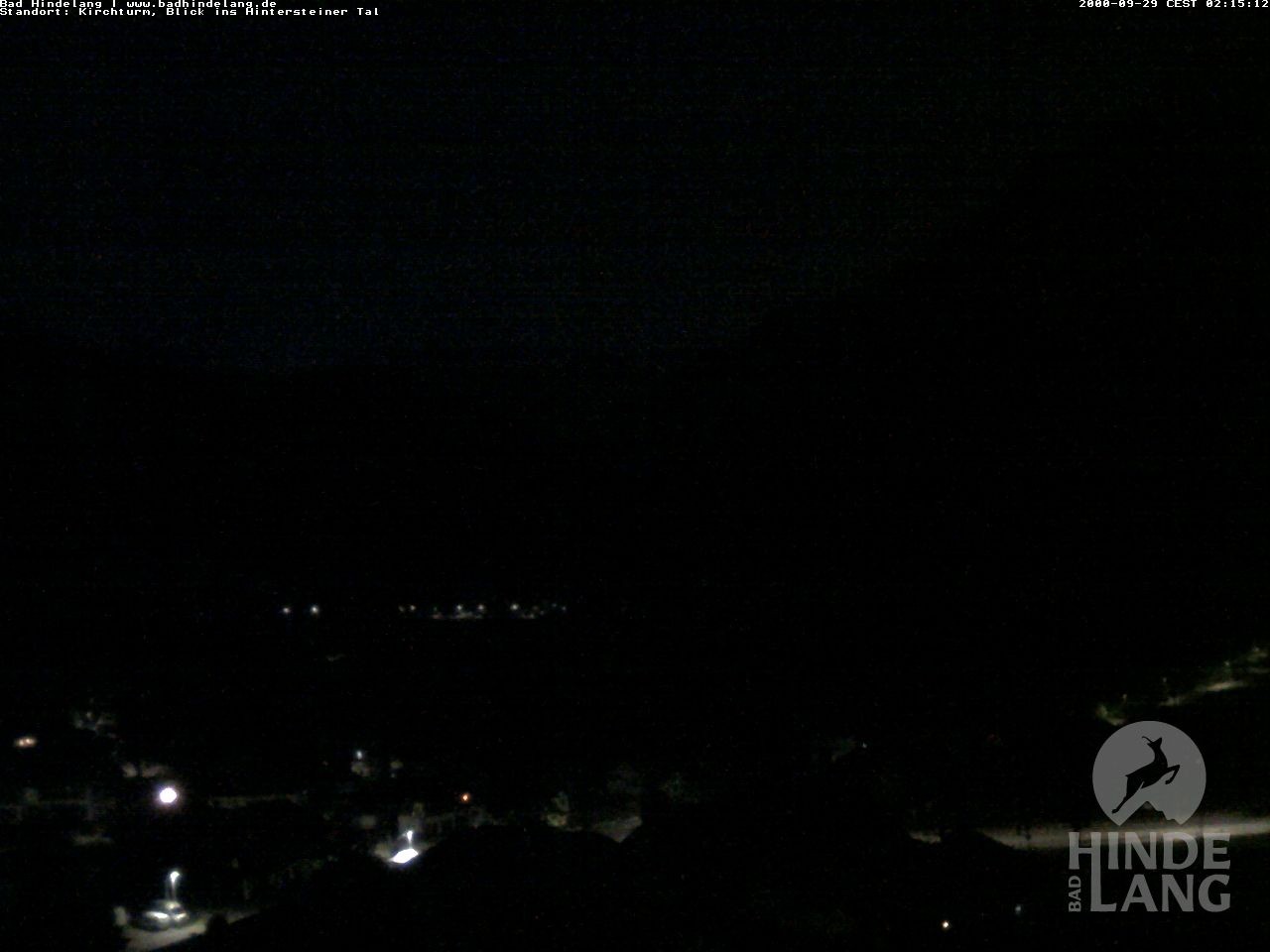 Archiv Foto Webcam Kirchturmblick Richtung Hintersteiner Tal