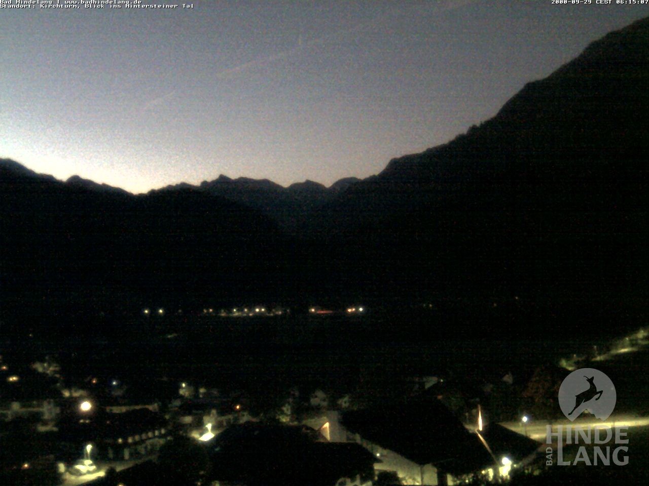 Archiv Foto Webcam Kirchturmblick Richtung Hintersteiner Tal
