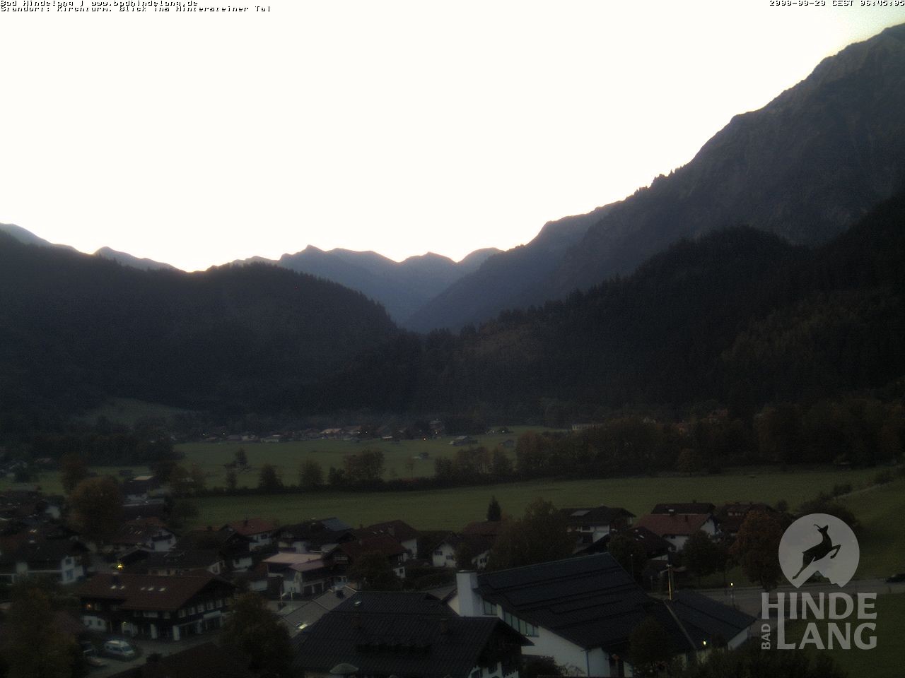 Archiv Foto Webcam Kirchturmblick Richtung Hintersteiner Tal