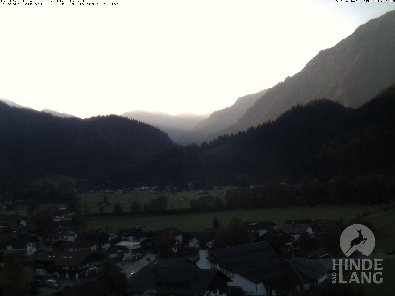 Archiv Foto Webcam Kirchturmblick Richtung Hintersteiner Tal
