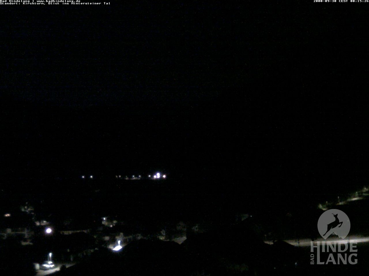 Archiv Foto Webcam Kirchturmblick Richtung Hintersteiner Tal
