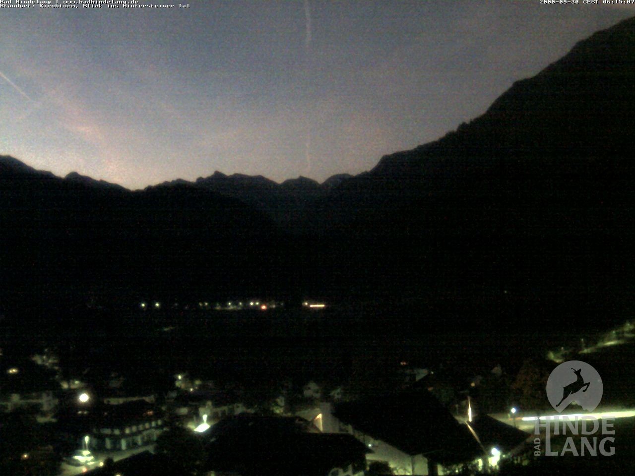 Archiv Foto Webcam Kirchturmblick Richtung Hintersteiner Tal