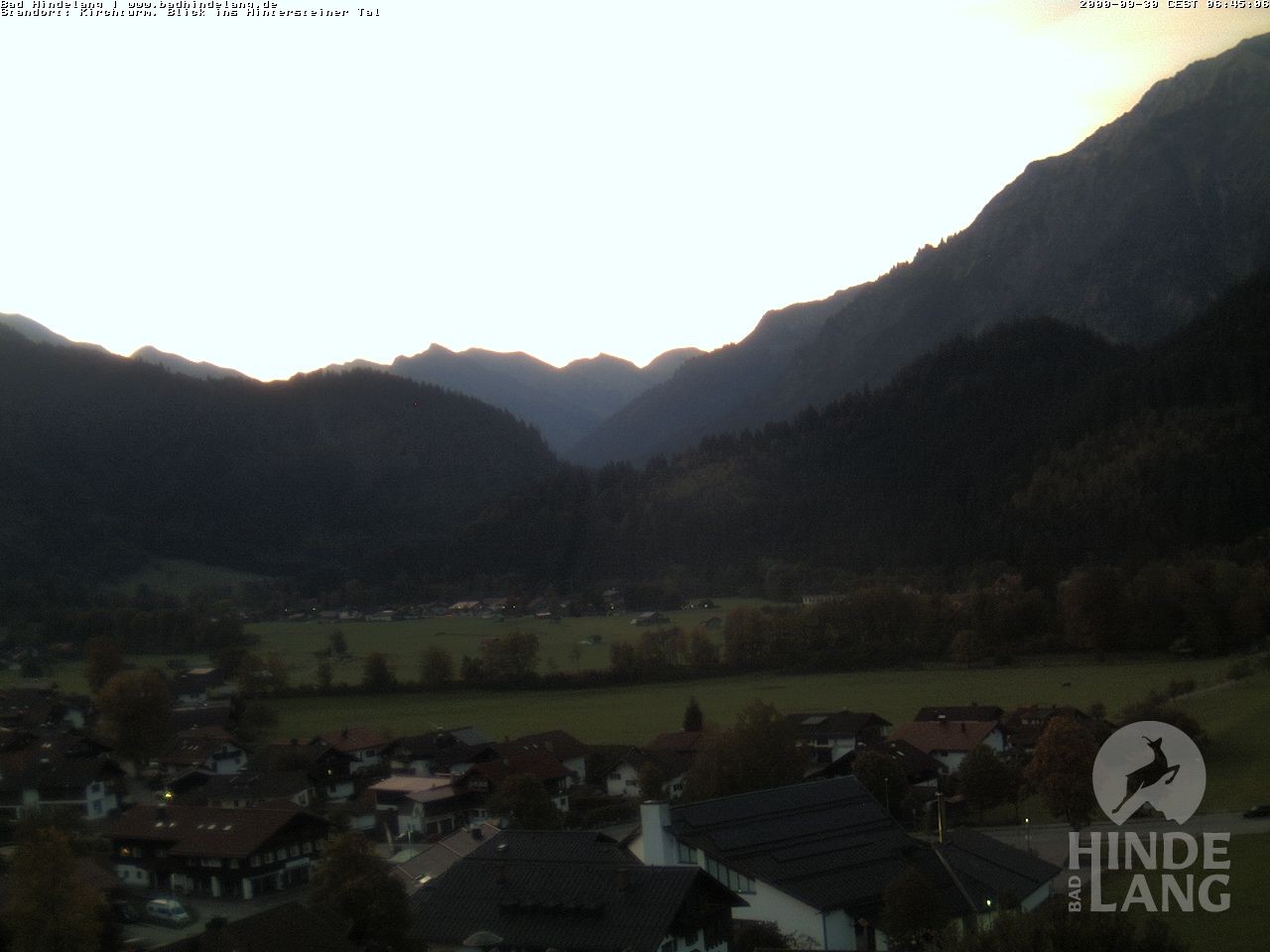 Archiv Foto Webcam Kirchturmblick Richtung Hintersteiner Tal