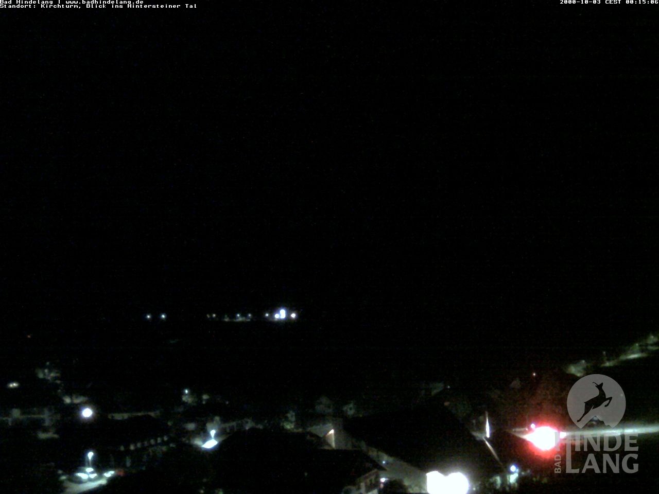 Archiv Foto Webcam Kirchturmblick Richtung Hintersteiner Tal