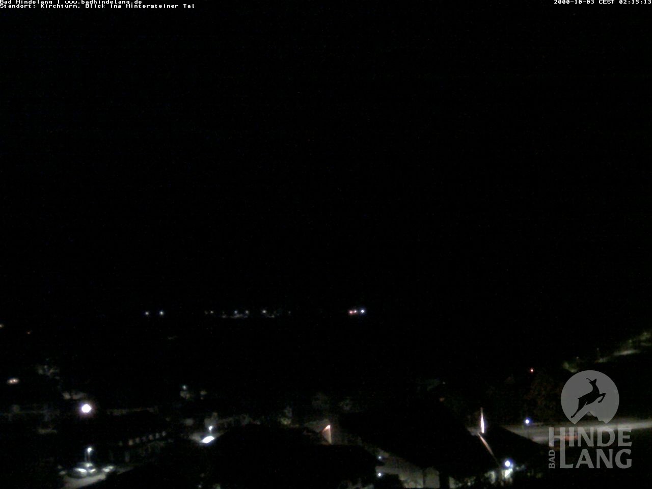 Archiv Foto Webcam Kirchturmblick Richtung Hintersteiner Tal