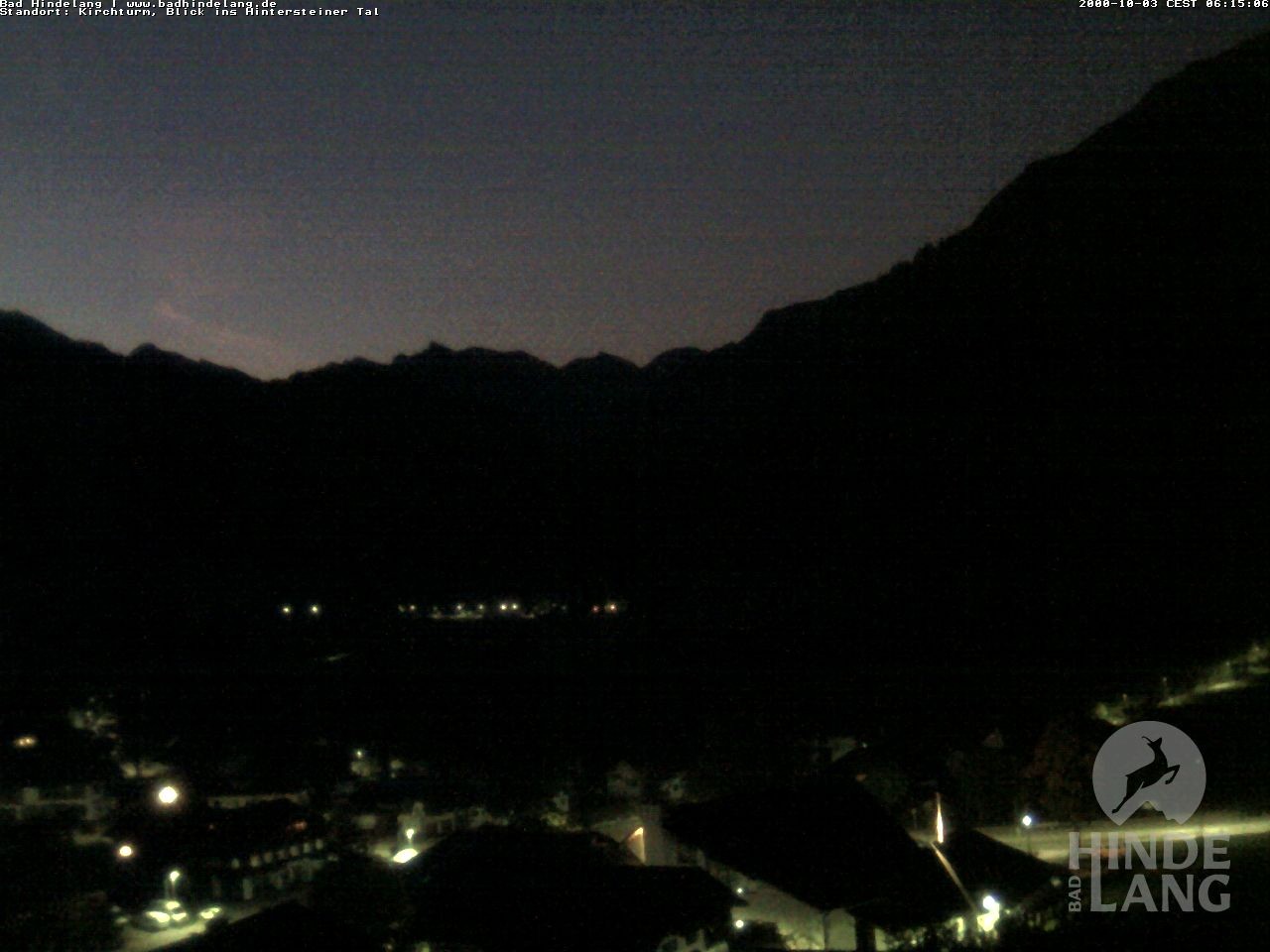 Archiv Foto Webcam Kirchturmblick Richtung Hintersteiner Tal