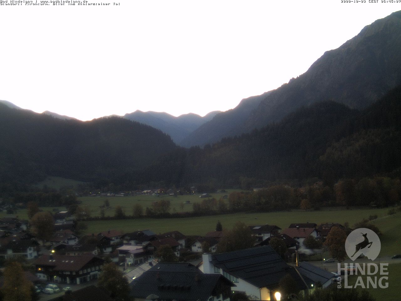Archiv Foto Webcam Kirchturmblick Richtung Hintersteiner Tal