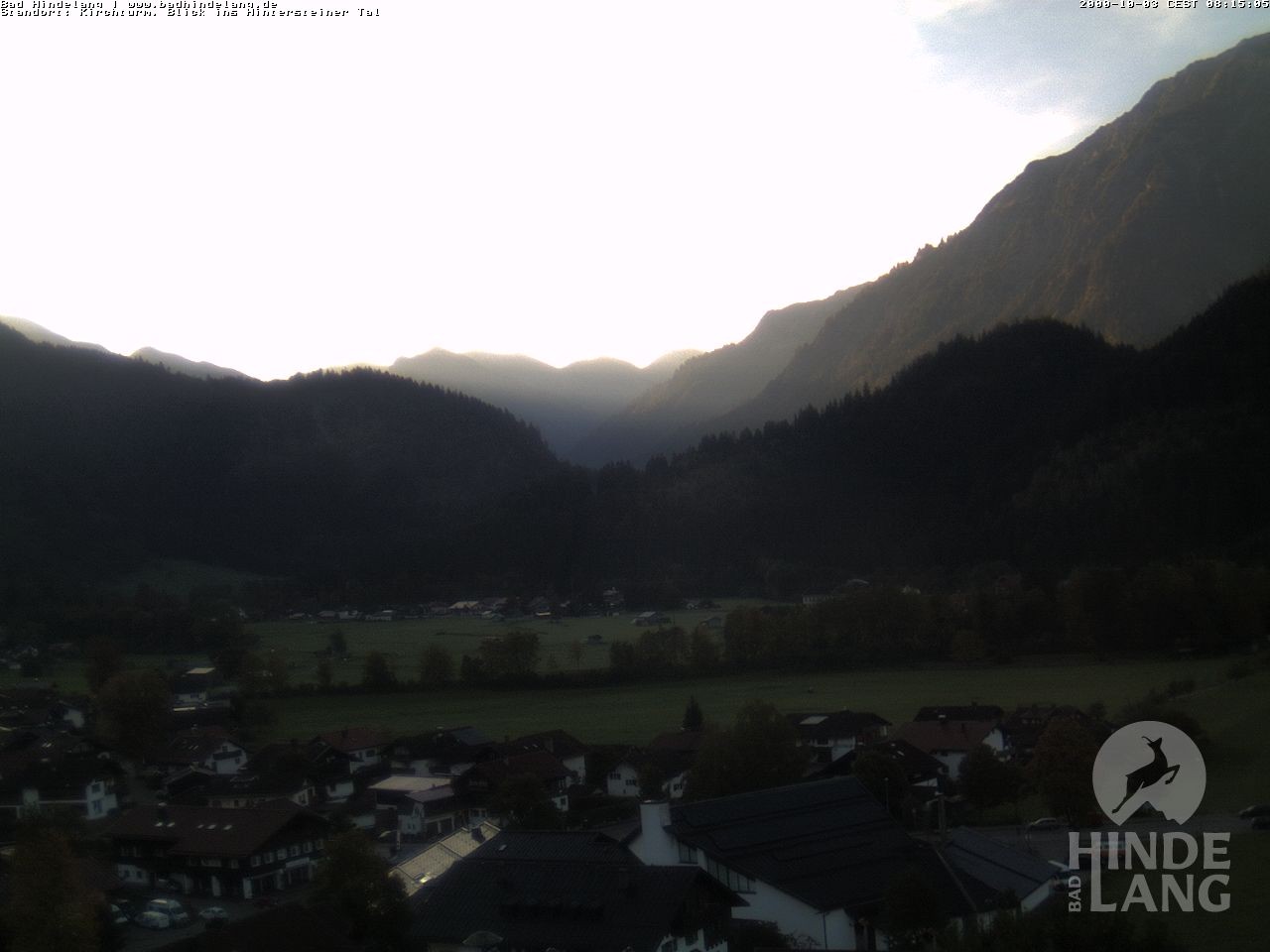 Archiv Foto Webcam Kirchturmblick Richtung Hintersteiner Tal