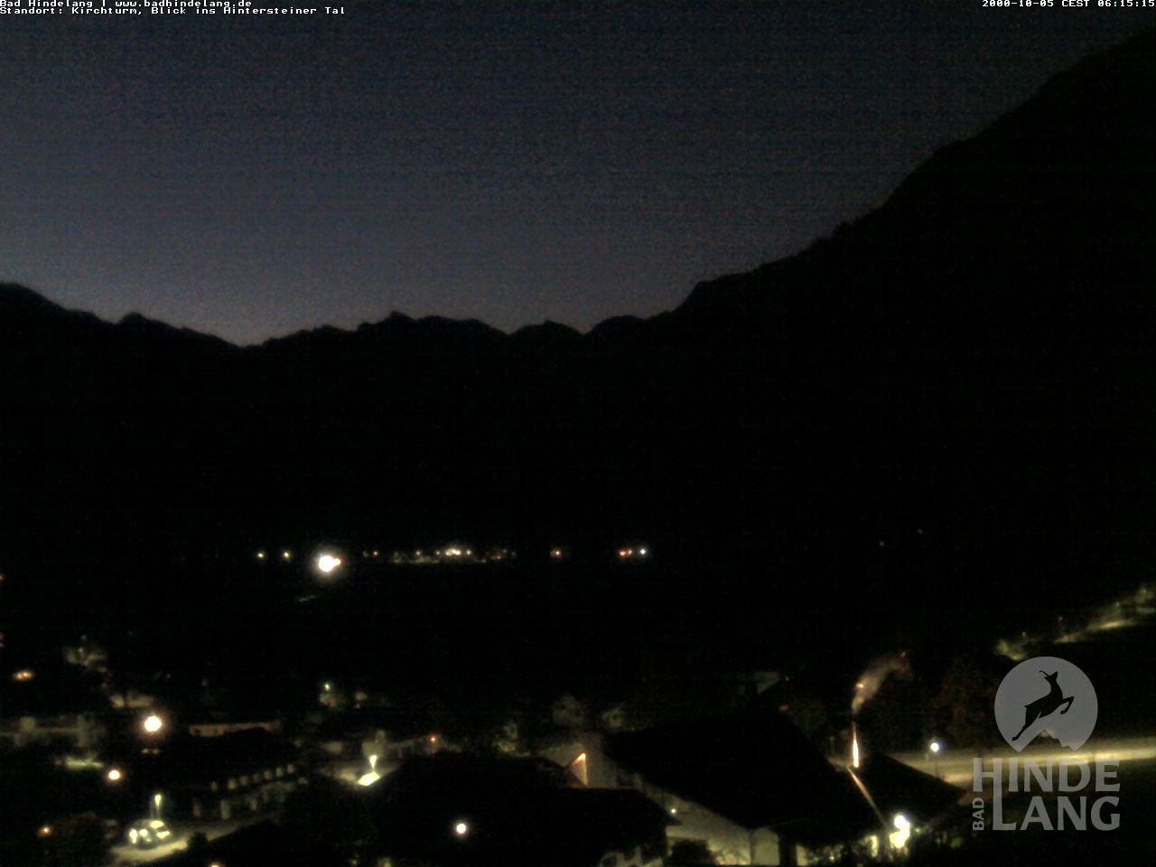 Archiv Foto Webcam Kirchturmblick Richtung Hintersteiner Tal