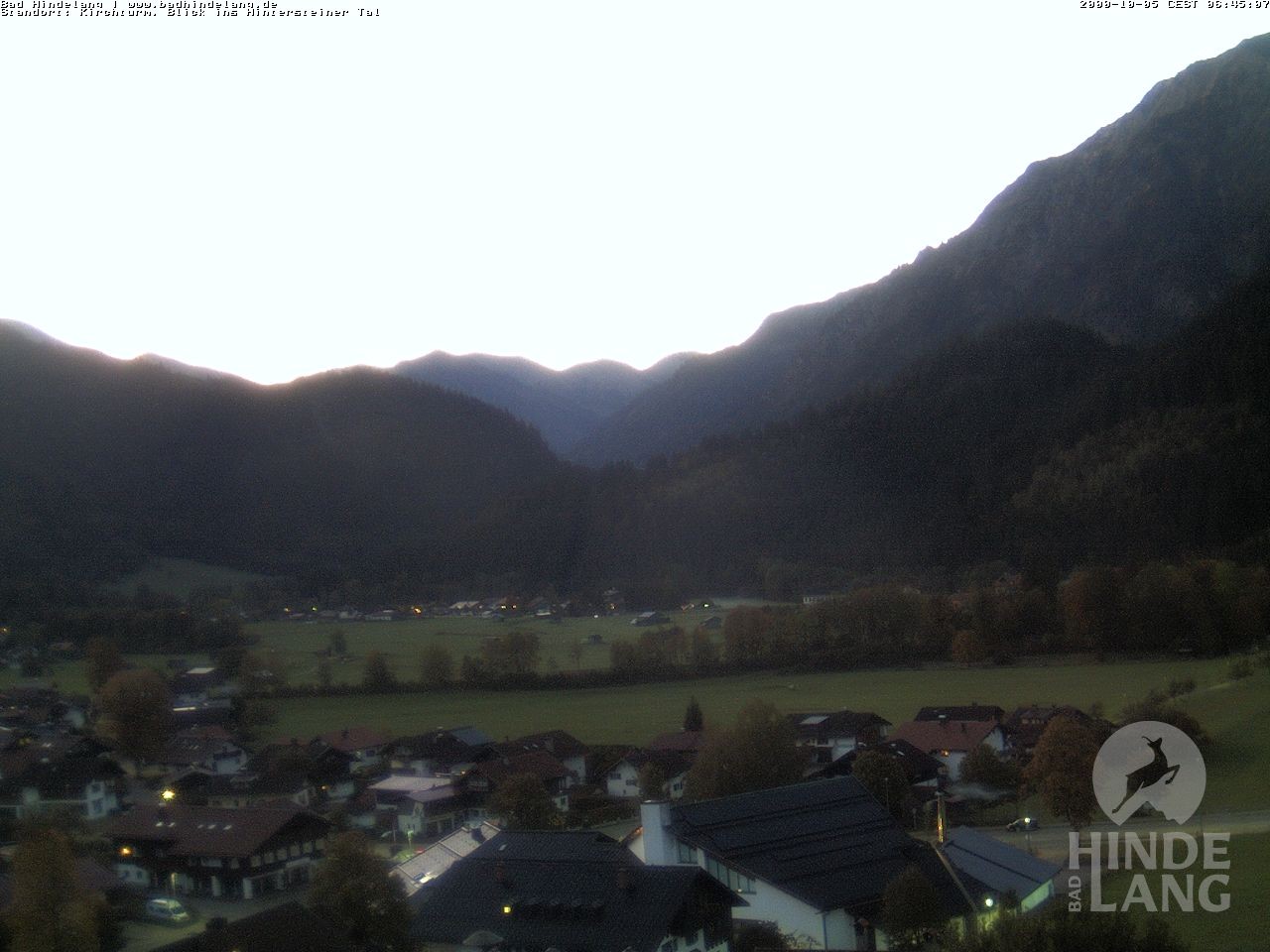 Archiv Foto Webcam Kirchturmblick Richtung Hintersteiner Tal