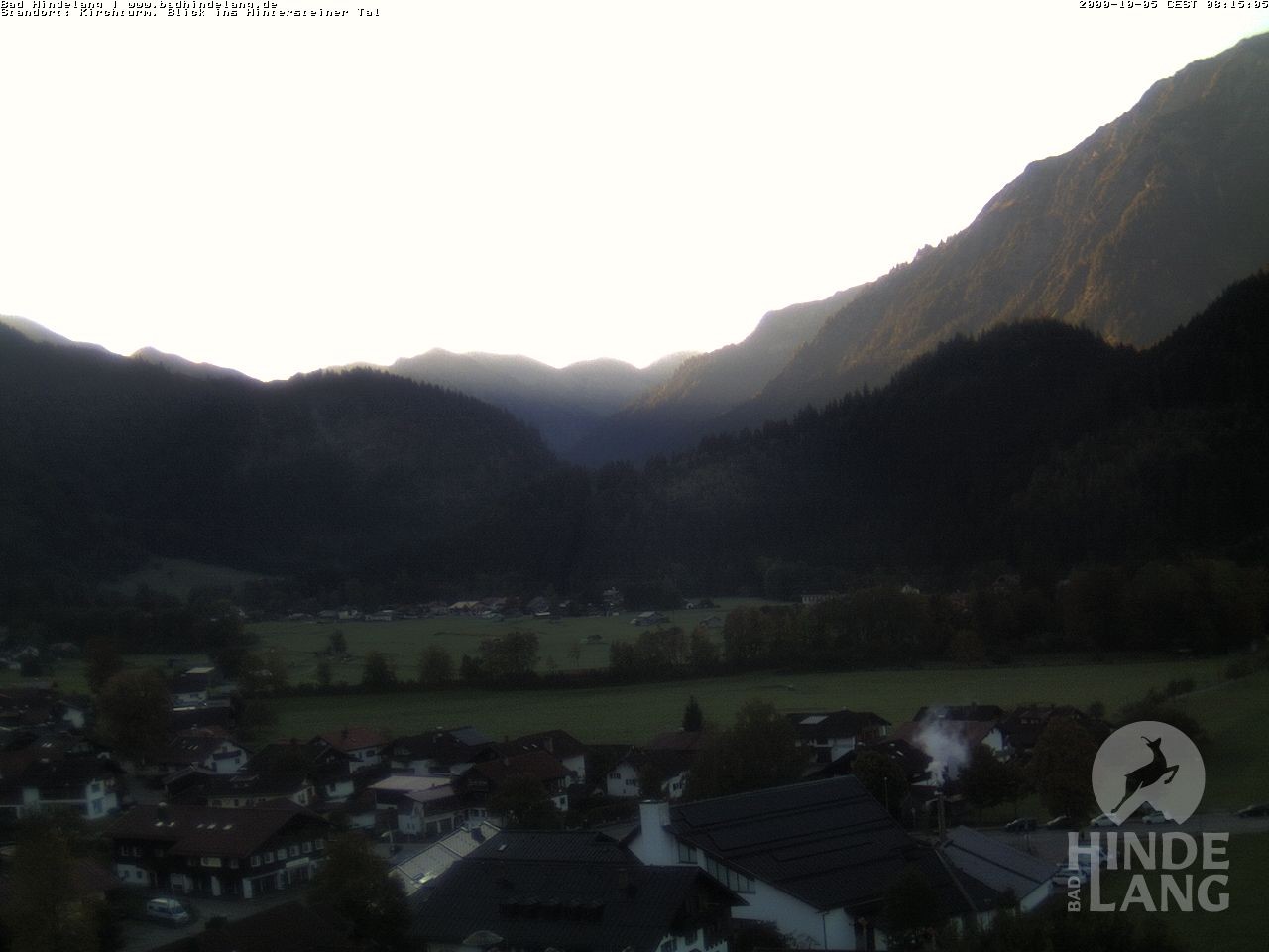 Archiv Foto Webcam Kirchturmblick Richtung Hintersteiner Tal