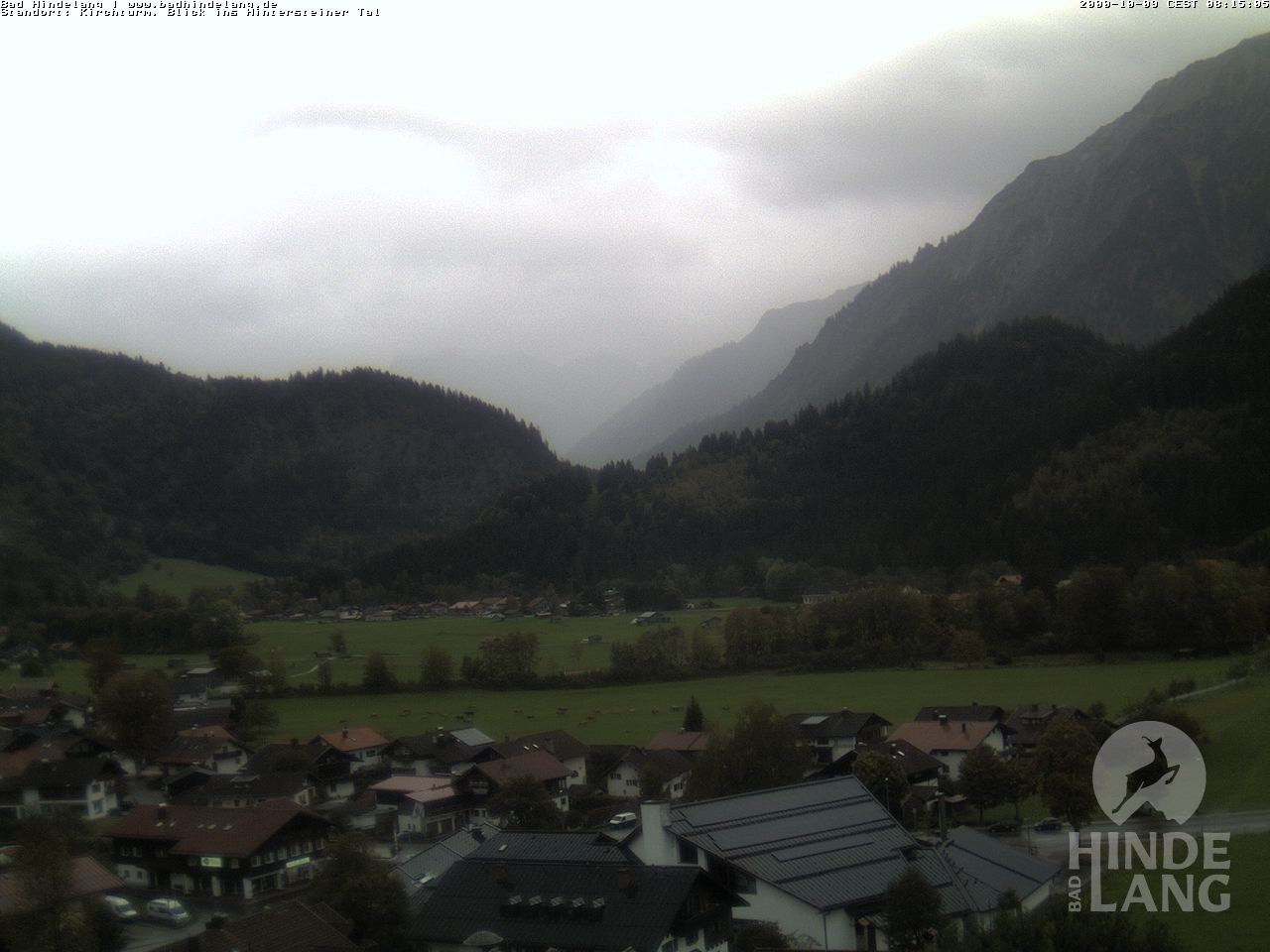 Archiv Foto Webcam Kirchturmblick Richtung Hintersteiner Tal