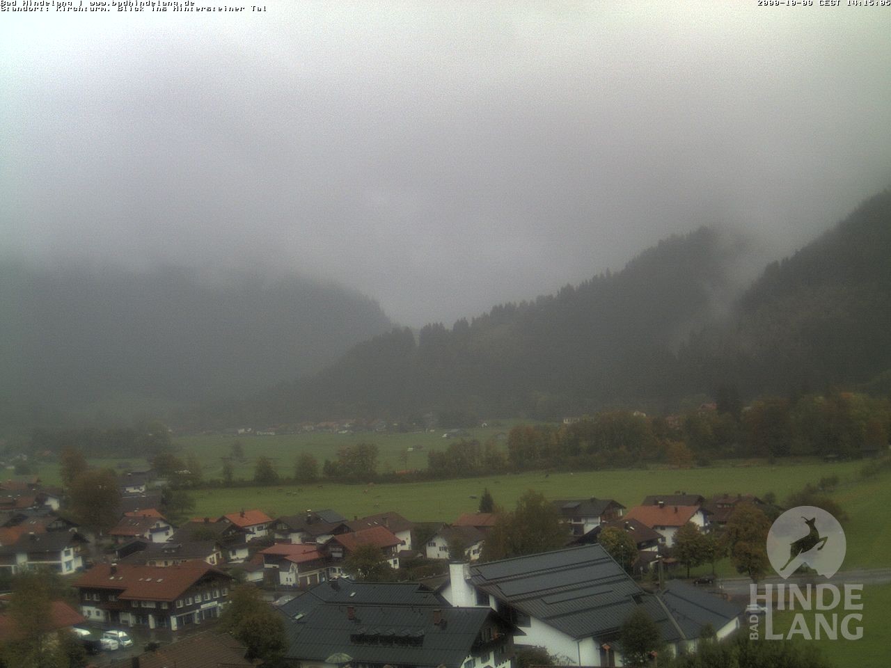 Archiv Foto Webcam Kirchturmblick Richtung Hintersteiner Tal