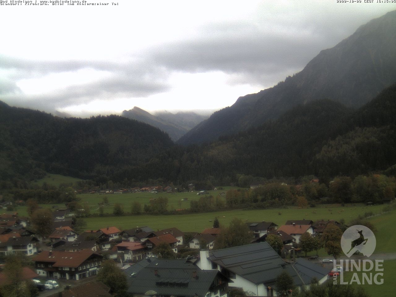 Archiv Foto Webcam Kirchturmblick Richtung Hintersteiner Tal