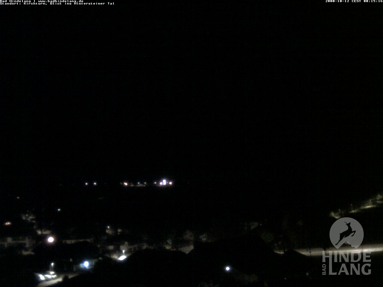 Archiv Foto Webcam Kirchturmblick Richtung Hintersteiner Tal
