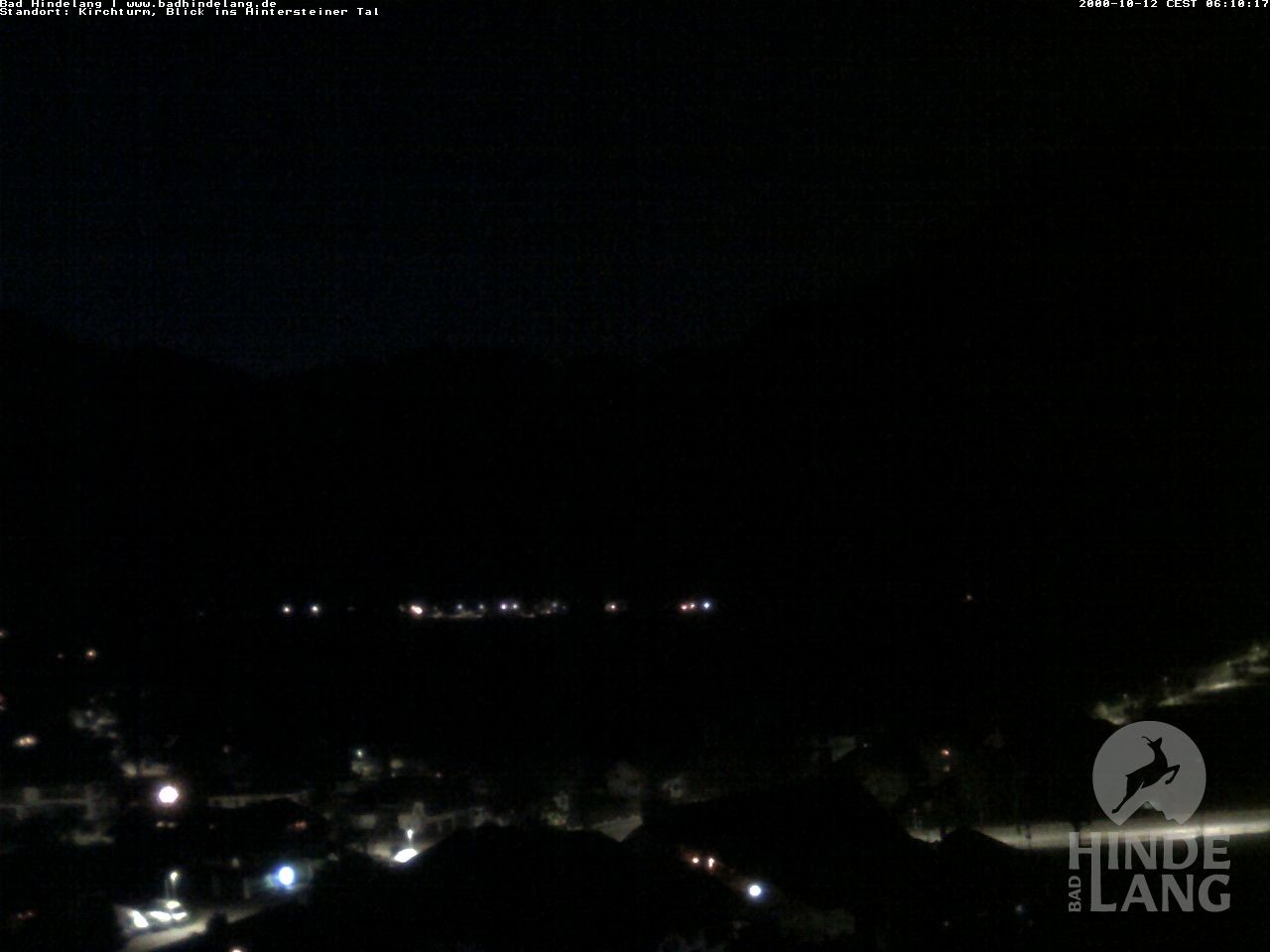 Archiv Foto Webcam Kirchturmblick Richtung Hintersteiner Tal