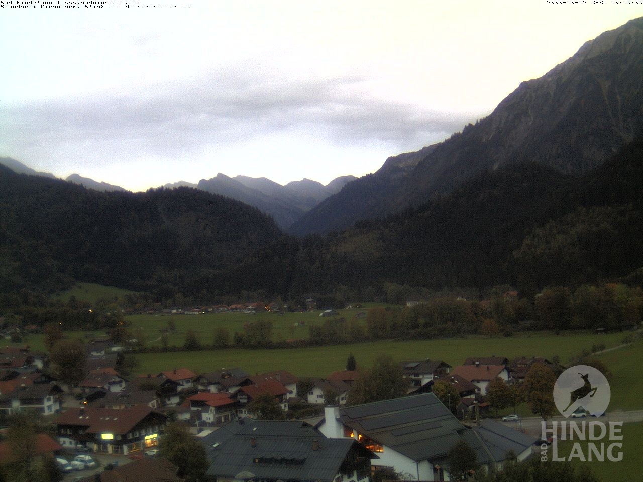 Archiv Foto Webcam Kirchturmblick Richtung Hintersteiner Tal