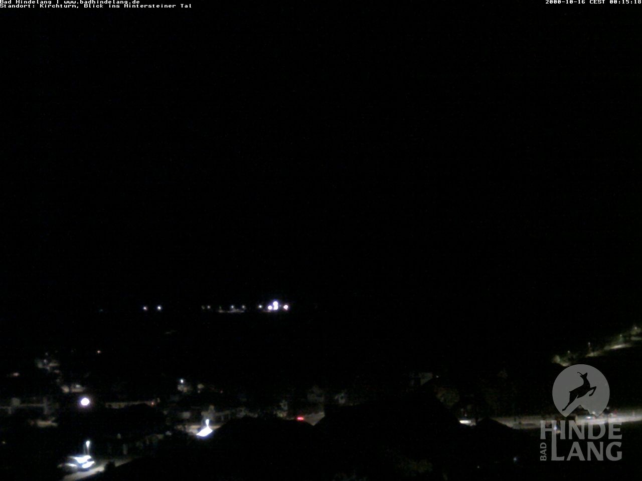 Archiv Foto Webcam Kirchturmblick Richtung Hintersteiner Tal