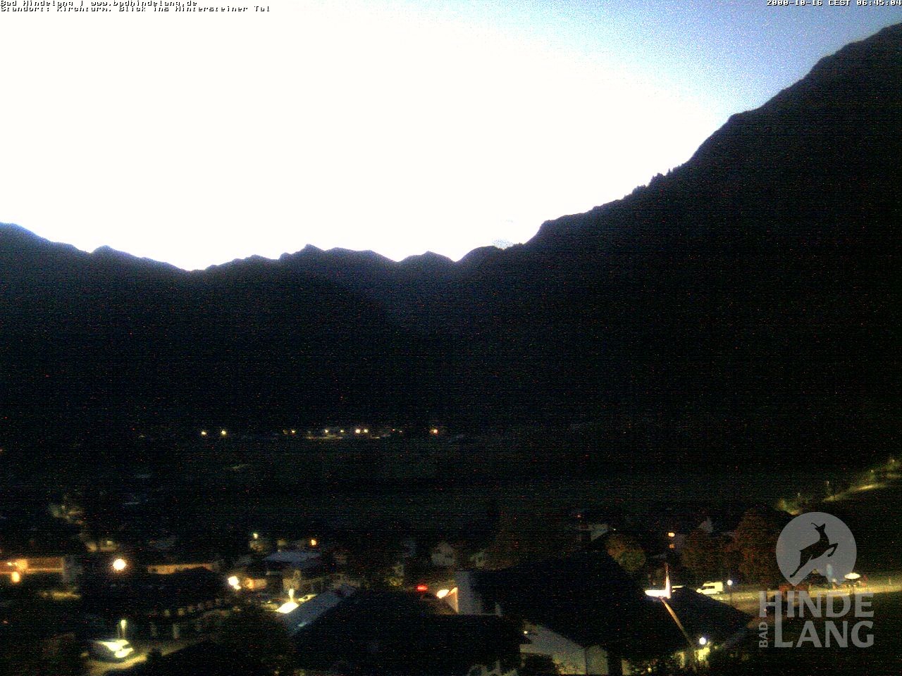 Archiv Foto Webcam Kirchturmblick Richtung Hintersteiner Tal