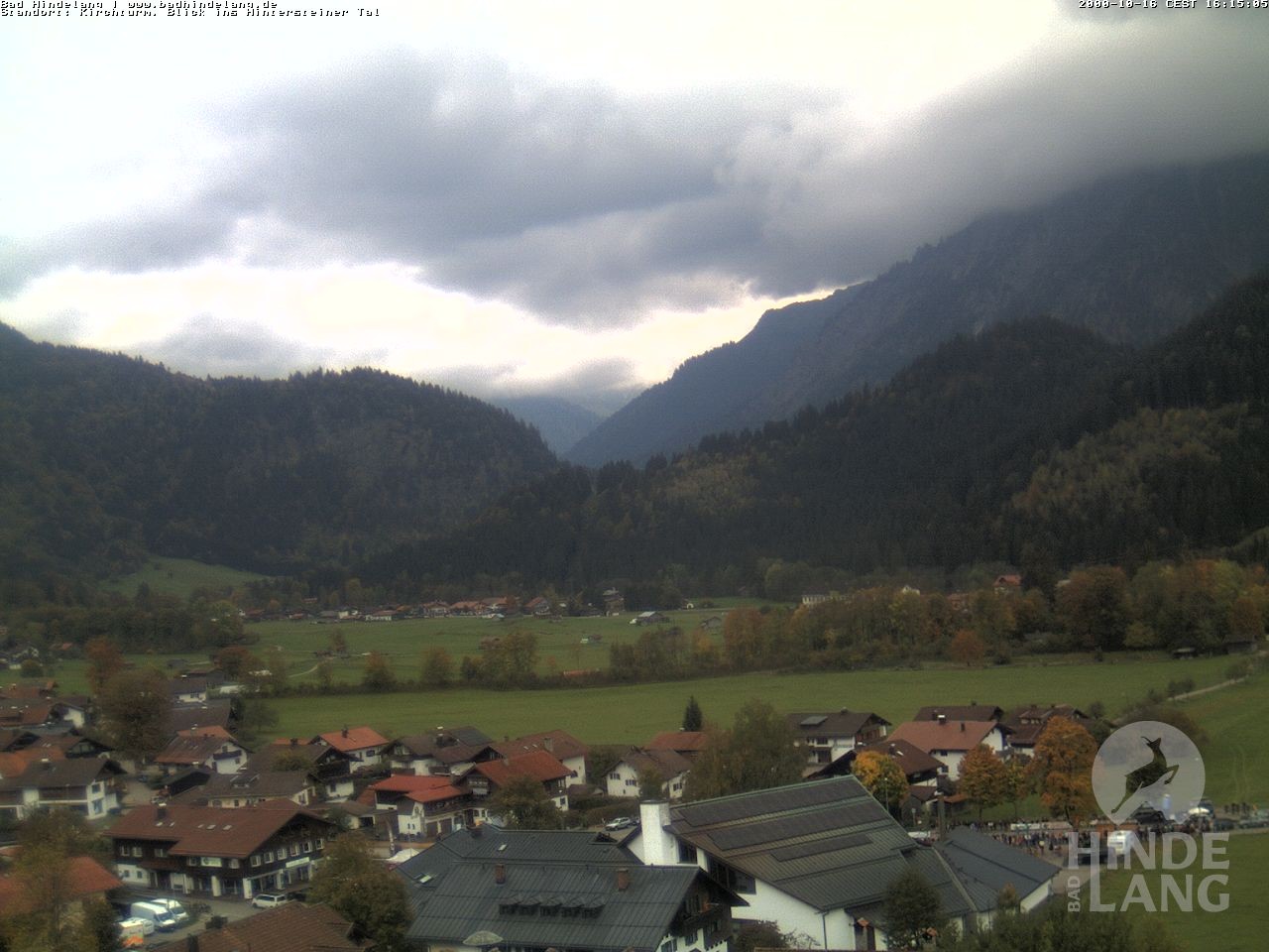 Archiv Foto Webcam Kirchturmblick Richtung Hintersteiner Tal