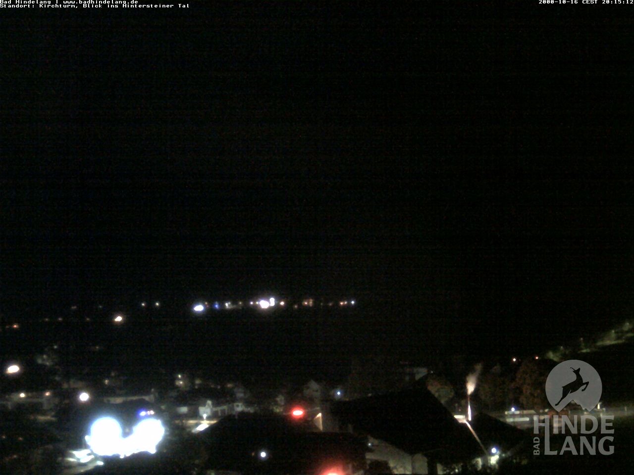 Archiv Foto Webcam Kirchturmblick Richtung Hintersteiner Tal