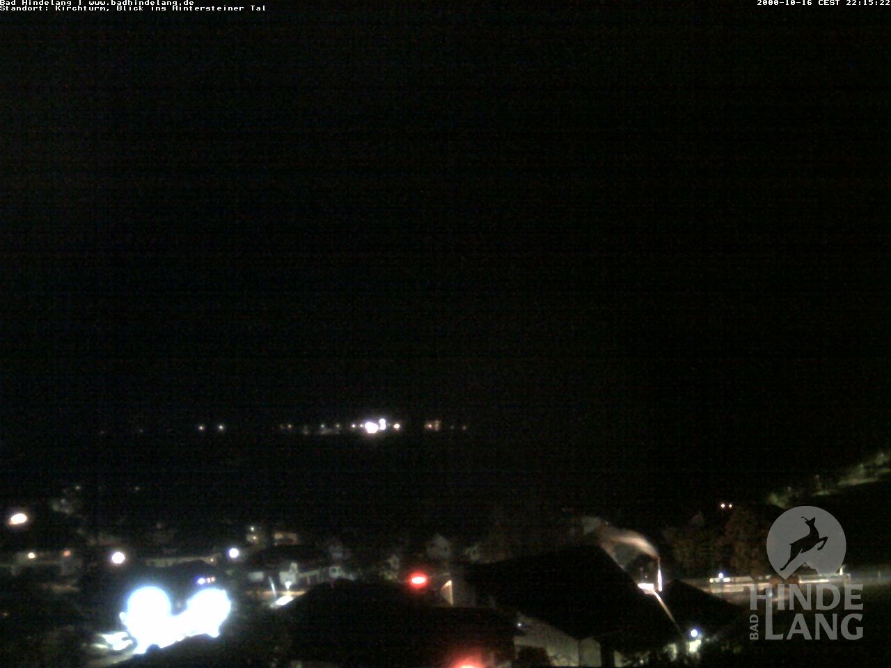 Archiv Foto Webcam Kirchturmblick Richtung Hintersteiner Tal