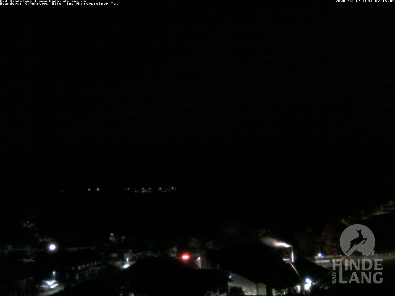 Archiv Foto Webcam Kirchturmblick Richtung Hintersteiner Tal